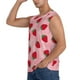thumbnail image 3 of Fotbe Strawberry Men's Camiseta sin Mangas Estampada para Hombres, Playera Casual para Gimnasio, Entrenamiento, Playa-Small, 3 of 7