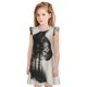 thumbnail image 1 of Fotbe Double Exposure Cat Forest Vestido de Dormir para Niñas de 3 a 10 Años, Mangas Cortas, Estilo Princesa, Pijama Camisón con Mangas Voladas-Small, 1 of 6