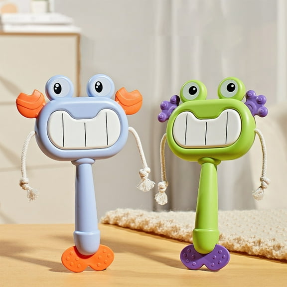 CYBIBO Baby Rattle, Baby Toys Clearance! Infant Rattle Toy With Sound Function Interactive Grip Training Tool For Developmental Play Encourages Hand Coordination Sensory Skills For Babies