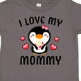 thumbnail image 4 of Inktastic I Love My Mommy with Cute Penguin and Hearts Girls Toddler T-Shirt, 4 of 5