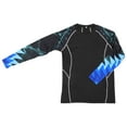 thumbnail image 2 of KAKOWELY Camiseta deportiva de manga larga para hombre, elástica, para fitness, para correr, de compresión, de manga larga, 2 of 4