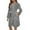 Gray, variant on APEXFWDT Women's Fuzzy Bathrobe Long Sleeve Lightweight Shawl Collar Robe Knee-Length Warm Winter HouseCoat with Pockets,M,Army Green