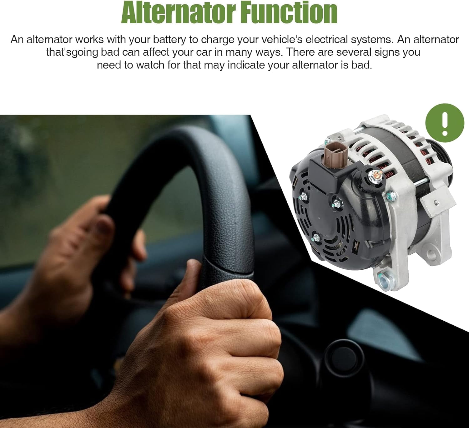 SCITOO Alternator 11201 27060-28300 104210-4792 104210-4794 for Toyota for RAV4 2006-2008