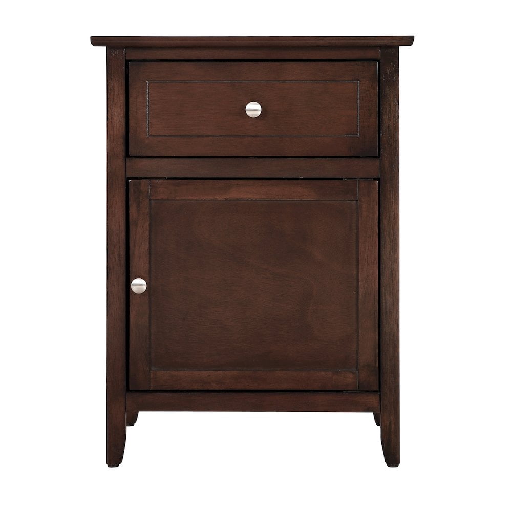 Glory Furniture Izzy Nightstand in Cappuccino Color