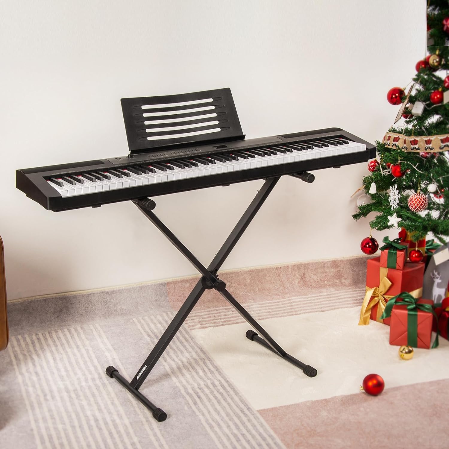 AODSK Single-X Adjustable Keyboard Stand with Locking Straps photo 4