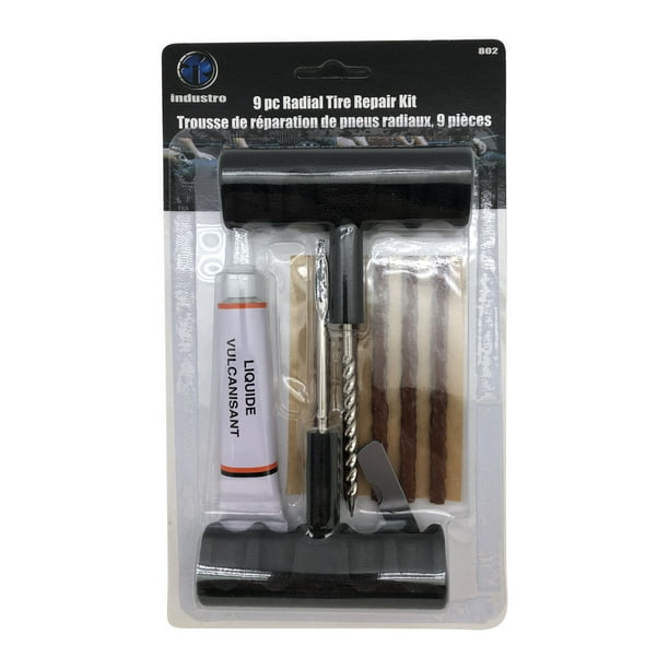 Heavy Duty 9 Piece Radial Tire Repair Kit Tire Repair Tools & Tire