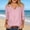 B-Red, variant on Kctiaxy 3/4 Length Sleeve Womens Tops Casual Loose Fitting T Shirt Soft Comfy Soild Color V Neck Tops for Women