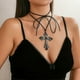 thumbnail image 4 of Collar con cordón de tracción, collar de cuerda, joyería religiosa para el cuello para cualquier ocasión --- Código de producto 49763, 4 of 5