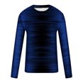 thumbnail image 5 of Qepwsc Mens Casual Shirts Crewneck Long Sleeve Sweatshirt Fashion Gradient Pullover Work Tops Basic Tees Shirts Trendy Winter Fall Outfits Clothes 2025 Loose Fits Outerwear, 5 of 5