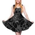 thumbnail image 2 of 2024 Vestido Print Women Dress Skate Oversized Casual Waist High Dresses Club Print Web Spider Dress Halloween Fun, 2 of 7