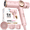 Pink, variant on ELLA BELLA® Professional Ionic Hair Dryer with Diffuser, Negative Ion Blow Dryer, Suitable All Hair Types • Intelligent Heat Control & Rapid Drying Speeds • Lightweight Design & Low Noise (Black)