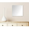 thumbnail image 3 of Modern Rustic  Frameless Chrome Square Wall Mirror 30.5x46 - Chrome, 3 of 5
