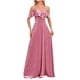 thumbnail image 1 of Vestidos Puntoco Mujer Verano Mujer Sexy Fuera del Hombro Frente Con Cordones Volantes Dividir Noche Larga Una Línea De Terciopelo Vestidos De Fiesta Para Dama De Honor, 1 of 8