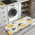 thumbnail image 3 of Yellow Lemon Fruits White Pattern Kitchen Rug Mat,Kitchen Runner Rugs Non Skid Washable,Decorative Kitchen Floor Mats for Kitchen,Sink,Laundry,17"x47.2", 3 of 7