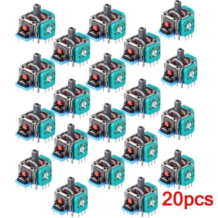 20pcs Analog Stick Joystick Replacement for XBox One PS4 Dualshock 4 Controller