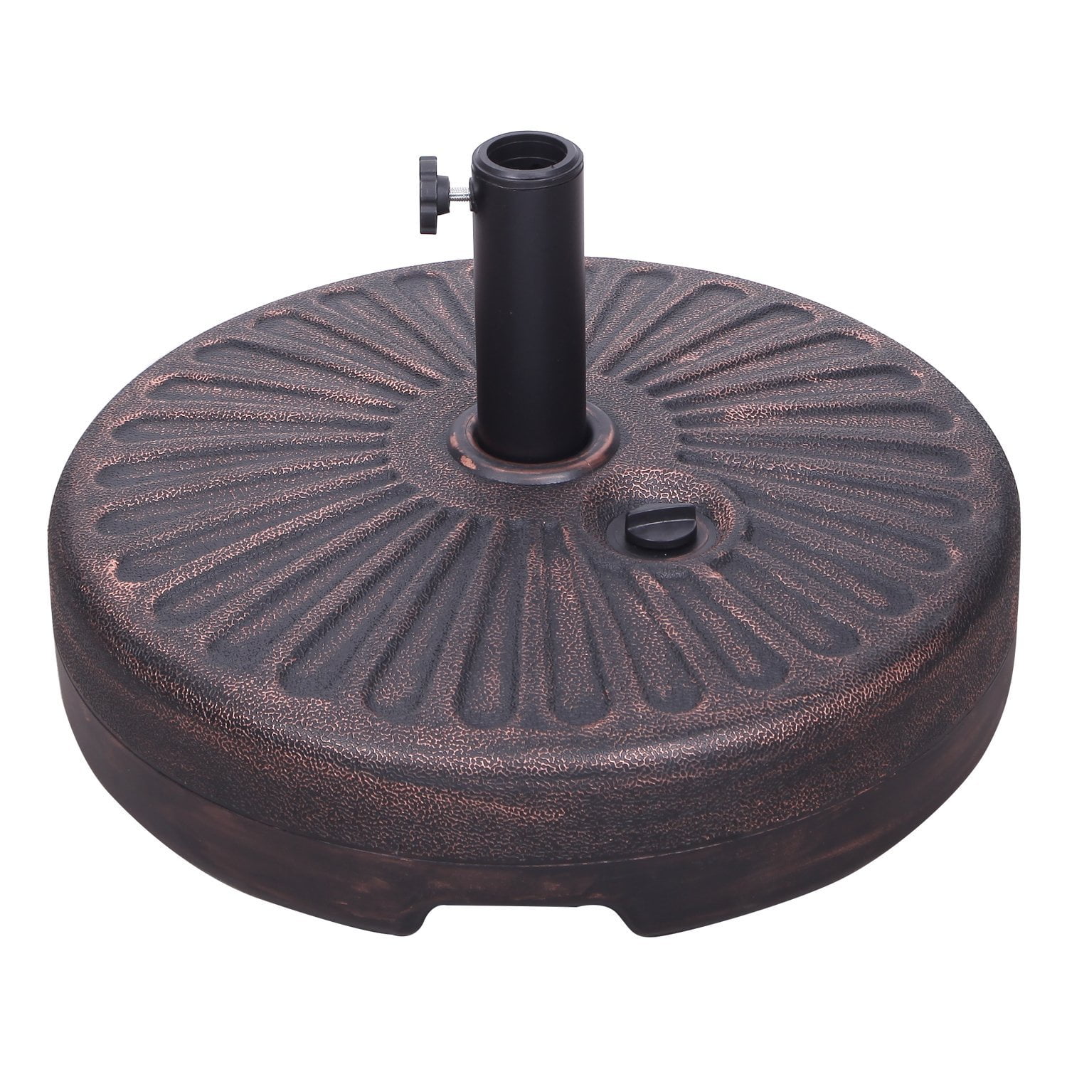 Joveco Hard Plastic Round Selffilled Patio Umbrella Base/Stand