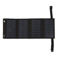 thumbnail image 3 of Panel solar plegable con puerto USB 5.5V 20W monocristalino de alta eficiencia IP65 impermeable para acampar al aire libre negro, 3 of 12