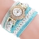 thumbnail image 2 of Pulseras para mujer, regalos para mujer, reloj de pulsera CCQ de cuarzo analógico informal a la moda para mujer con diamantes de imitación., 2 of 2