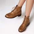 thumbnail image 5 of Mostsola Ankle Boots for Women Dressy Business Casual Shoes Lace up High Top Oxford Shoes Booties, 5 of 9