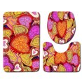 thumbnail image 1 of Juego de 3 alfombrillas de baño para el día de San Valentín, alfombrilla absorbente y antideslizante, 1 of 6