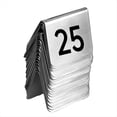 thumbnail image 1 of 25 Marcadores de Mesa para Bar o Restaurante, Apilables, de Doble Cara, Color Negro., 1 of 5