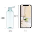 thumbnail image 4 of LISAPACK 3.4Oz Travel Bottles with Flip Cap (5 Pcs) Empty Dispenser Container for Travel Size Cosmetics (100ml, Light Green), 4 of 7
