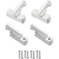 thumbnail image 4 of Set of safety locks, window rotation limiter with screws, white window lock, 4 of 4