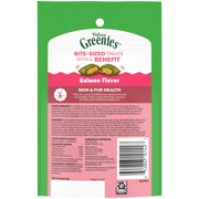 Greenies Feline Smartbites Salmon Flavor Skin & Fur Health Cat Treats, 2.1 oz Pack