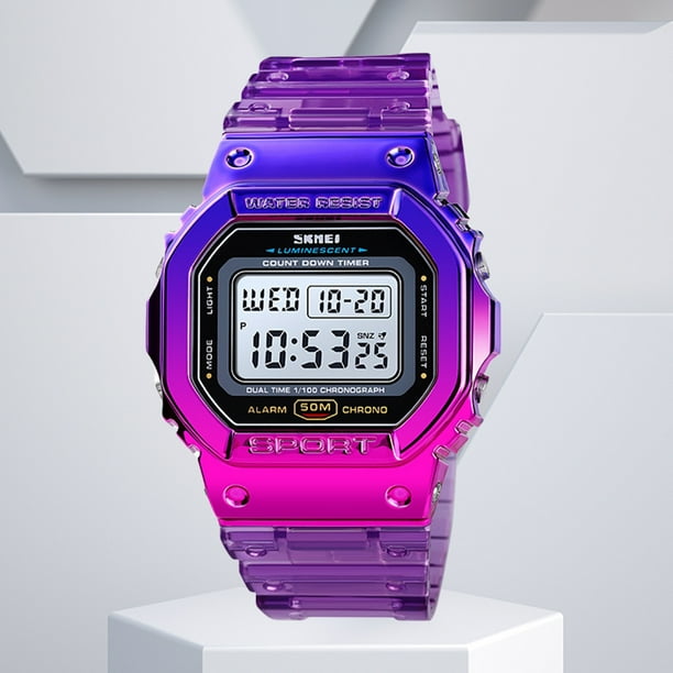 Relojes Pulsera para Mujer Reloj Deportivo Digital SKMEI 50M Al Con Cronometro Cuenta Regresiva Despertador Hora Dual Retroiluminacion LED Regalos Ninas Adolescentes Mujeres Bodega Aurrera en linea