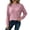 Pink——Fal Savings, variant on Oiangi Crew Neck Sweater for Women Long Sleeve Soft Knitted Shirts Fall Base Layer Pullover Basic Jumper Tops Black XL