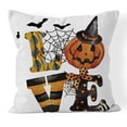 thumbnail image 2 of Funda de Almohada de Halloween JAMW 18x18 4 Piezas Calabaza de Terciopelo Decoración, 2 of 5