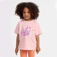 thumbnail image 4 of enyan Toddler Baby Girls Summer Clothes Smocked Short Sleeve T-Shirt Tops Ruffled Short Sets Cute Outfits 2Pcs,Purple,5 Years, 4 of 7