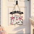 thumbnail image 5 of Hanging Ghosts Halloween Decor, 12 Inch Pink Halloween Door Sign Cute Pastel Halloween Decor for Home Welcome Door Sign for Halloween Party, 1 Pack, 5 of 7
