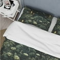 thumbnail image 4 of Designart "Moody Haunted Nocturne" Green Botanical Bedding Covert Set - Bohemian & Eclectic Bed Set With 1 Sham, 4 of 5