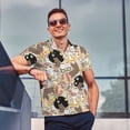 thumbnail image 4 of Fotbe Groovy Disco Camiseta Polo de Golf para Hombre con Estampado – Camisa Deportiva Transpirable con Cuello Abotonado-XX-Large, 4 of 6