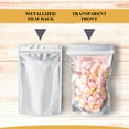 thumbnail image 3 of 50 Pcs Aspire Heat Sealable Reusable Mylar Bag Aluminium Foil Zip Lock Stand Up Pouch Bags w/Notch for Food Storage-3.5 x 6 x 2.5 inch/1 oz, 3 of 6