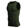 thumbnail image 6 of BXINGOHAI Compression Shirt Men Shapewear Slimming Body Shaper Vest Compression Tank Top Undershirt Army Green,XXXL, 6 of 6
