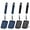 Blue, Gray, variant on ABCISI 4 Pcs Silicone Cookie Spatula Turner Mini Brownie Spatula Flexible Silicone Spatulas Nonstick Cookware Heat Resistant No Scratch Flipper Baking Utensils for Egg Pancake(Blue, Gray)