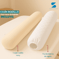 thumbnail image 2 of Cojín Para Cama de Masajes Cilíndrico Ivory + Funda Removible Blanca – Stefano Zanni, 2 of 8