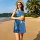 thumbnail image 3 of Disketp Hibiscus Flowers Calm Water para Vestido sin Mangas para Mujeres, Vestidos de Verano para Mujeres, Casual y Holgado para la Playa, 3 of 7