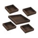 thumbnail image 5 of Bandeja de servir de madera, plato decorativo moderno, bandeja rústica para comida, bandejas para aperitivos. 5 piezas, 5 of 9