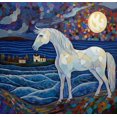 thumbnail image 1 of Kit de Peinture Diamant Cheval Blanc Mosaïque Ciel Nocturne, 1 of 3