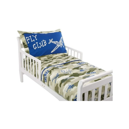Top Tots 4-Piece Camo Toddler Bed Set