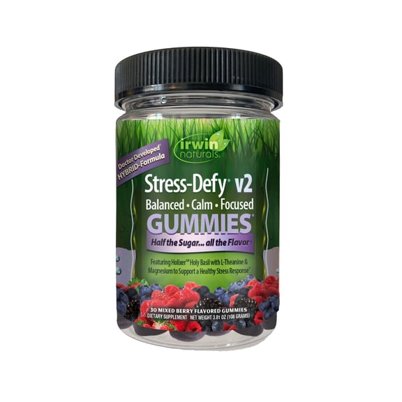 Irwin Natuals GUMMIES Stress-Defy v2 Balanced Calm Focused 30ct