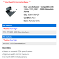thumbnail image 2 of Door Lock Actuator - Compatible with 1995 - 1999, 2001 - 2003 Oldsmobile Aurora 1996 1997 1998 2002, 2 of 2