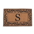 thumbnail image 1 of CocoMatsNMore Monogram (Z) Black Rolling Scrolls Border Doormats 22" x 36", 1 of 1