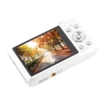 thumbnail image 3 of Cámara digital 4K para adolescentes, 58 MP, HD, pantalla IPS de 2,88 pulgadas, zoom de 16X, enfoque automático, cámara compacta de bolsillo para fotografía de viajes y vlogs, color blanco, 3 of 15
