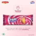 thumbnail image 3 of Britannia Treat Creme Wafers Strawberry Flavor Crispy Layered Wafers with Sweet Strawberry Cream Filling, 150g (5.29 oz), 3 of 5