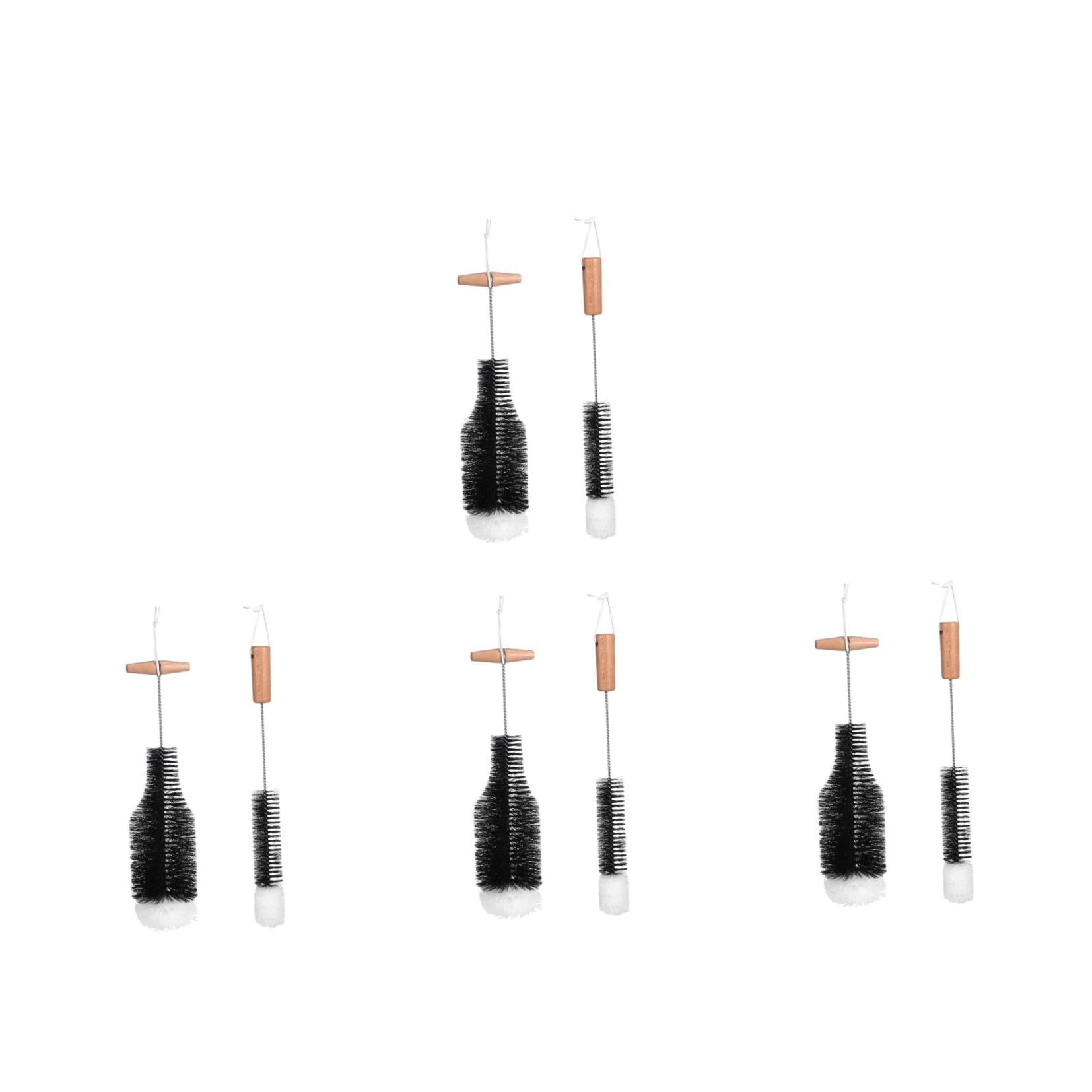 Raindrops 8 pcs Wood Stove Brushes Chimney Cleaning Brushes Wire Brush Fireplace Chimney Brush Pipe Cleaning Brushes with Wood Handle