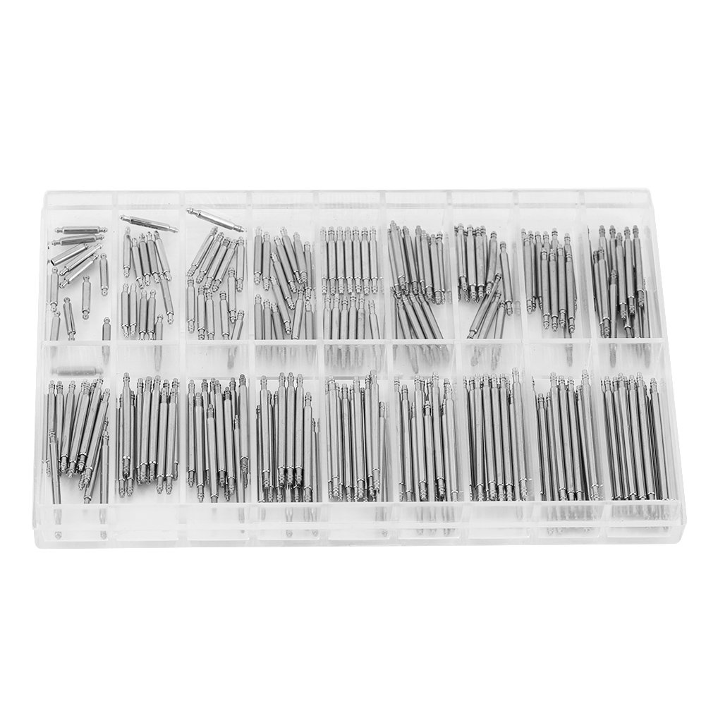 Lot De 400 Barres à Ressort Pour Bracelets De Montre - Acier Inoxydable, Tailles 6 à 25mm